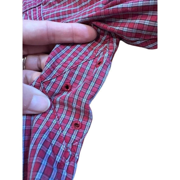 Ariat Mens Checked Pattern Long Sleeves Dress Shirt Size XLT - Picture 4 of 6